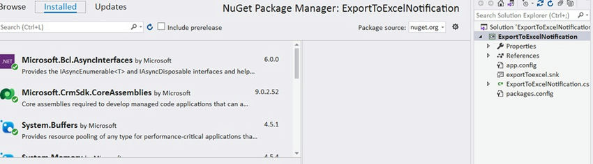 NuGet Package Manager